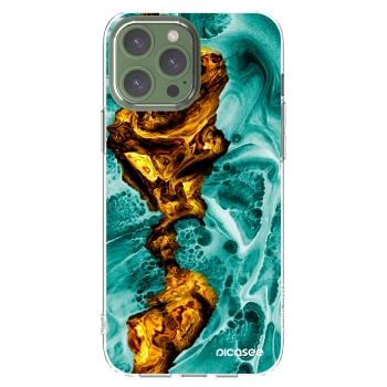 Picasee silikonski prozorni ovitek za Apple iPhone 13 Pro Max - Goldsky