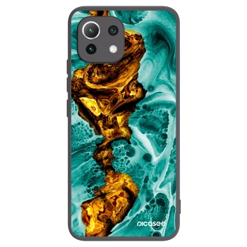 Picasee silikonski črni ovitek za Xiaomi 11 Lite 5G NE - Goldsky