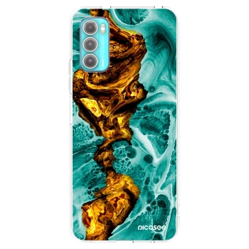 Picasee silikonski prozorni ovitek za Motorola Moto G60 - Goldsky