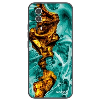 Picasee silikonski črni ovitek za Vivo Y72 5G - Goldsky