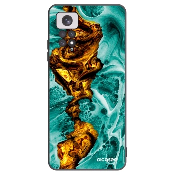 Picasee silikonski črni ovitek za Xiaomi Redmi Note 11 - Goldsky