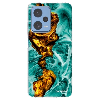 Picasee silikonski prozorni ovitek za Xiaomi Redmi Note 12 Pro 5G - Goldsky