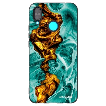 Picasee silikonski črni ovitek za Huawei Nova 3 - Goldsky