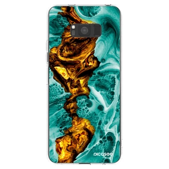 Picasee silikonski prozorni ovitek za Samsung Galaxy S8 G950F - Goldsky