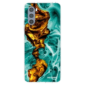 Picasee silikonski prozorni ovitek za Motorola Moto G62 - Goldsky
