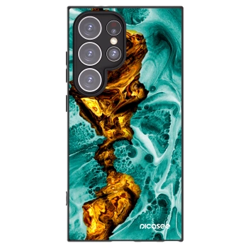 Picasee silikonski črni ovitek za Samsung Galaxy S24 Ultra S928B 5G - Goldsky