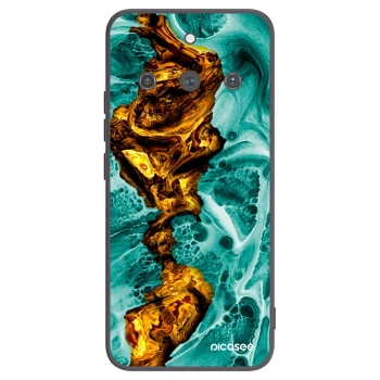 Picasee silikonski črni ovitek za Realme 11 Pro+ - Goldsky