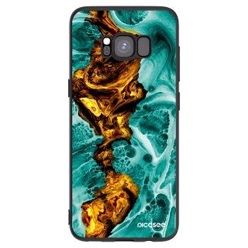Picasee silikonski črni ovitek za Samsung Galaxy S8 G950F - Goldsky