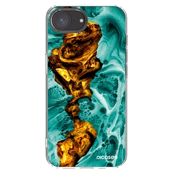 Picasee silikonski prozorni ovitek za Apple iPhone 16e - Goldsky