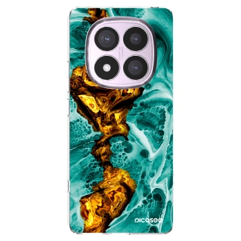 Picasee silikonski prozorni ovitek za Xiaomi Redmi Note 14 Pro 5G - Goldsky