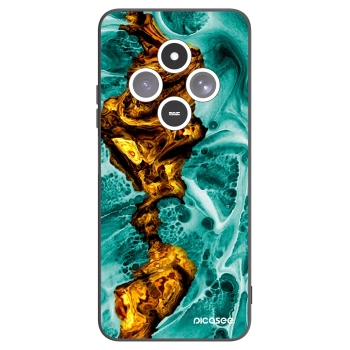 Picasee silikonski črni ovitek za Xiaomi Redmi 14C - Goldsky