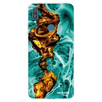 Picasee silikonski prozorni ovitek za Huawei Y7 2019 - Goldsky
