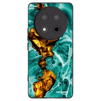 Picasee silikonski črni ovitek za Honor Magic7 Lite 5G - Goldsky