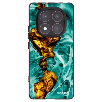Picasee silikonski črni ovitek za Xiaomi Redmi Note 14 Pro 4G - Goldsky