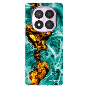 Picasee silikonski prozorni ovitek za Xiaomi Redmi Note 14 Pro 4G - Goldsky