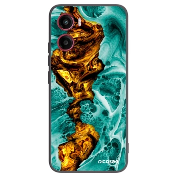 Picasee silikonski črni ovitek za Motorola Moto G05 - Goldsky