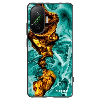 Picasee silikonski črni ovitek za Xiaomi Poco F7 5G - Goldsky