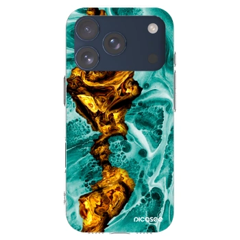 Picasee silikonski prozorni ovitek za Apple iPhone 17 Pro - Goldsky