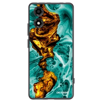 Picasee silikonski črni ovitek za Motorola Moto E14 - Goldsky