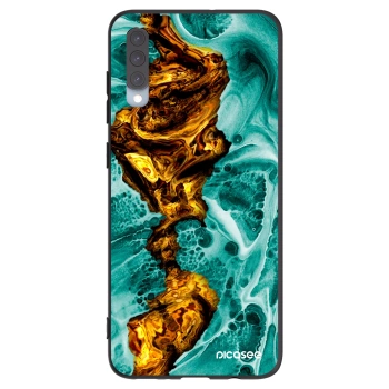 Picasee silikonski črni ovitek za Samsung Galaxy A70 A705F - Goldsky