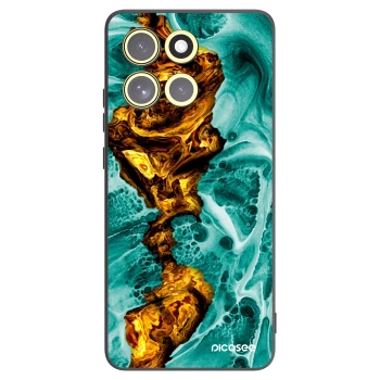 Picasee silikonski črni ovitek za Motorola Moto G86 5G - Goldsky