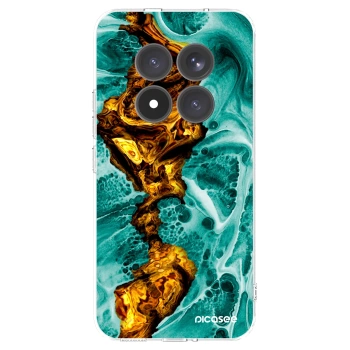 Picasee silikonski prozorni ovitek za Xiaomi Redmi Note 15 Pro+ - Goldsky
