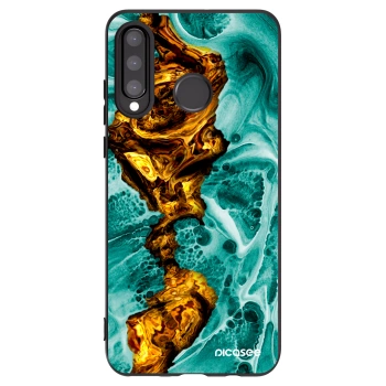 Picasee silikonski črni ovitek za Huawei P30 Lite - Goldsky
