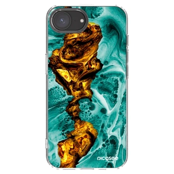 Picasee silikonski prozorni ovitek za Apple iPhone 17e - Goldsky