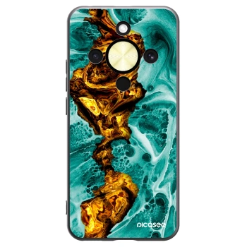 Picasee silikonski črni ovitek za Honor Magic8 Lite 5G - Goldsky