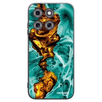 Picasee silikonski črni ovitek za Motorola Moto G77 - Goldsky