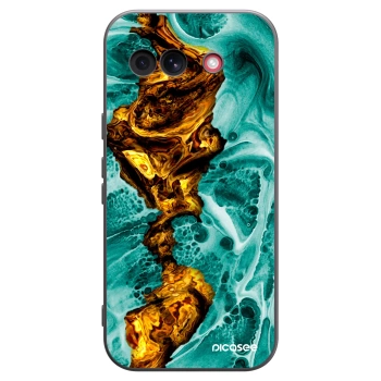 Picasee silikonski črni ovitek za Google Pixel 10a - Goldsky