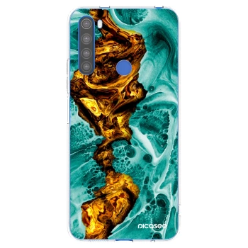 Picasee silikonski prozorni ovitek za Xiaomi Redmi Note 8T - Goldsky