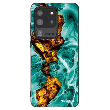Picasee silikonski črni ovitek za Samsung Galaxy S20 Ultra 5G G988F - Goldsky