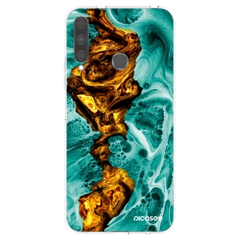 Picasee silikonski prozorni ovitek za Huawei P40 Lite E - Goldsky
