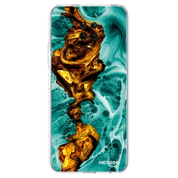 Picasee silikonski prozorni ovitek za Xiaomi Redmi Note 9 Pro - Goldsky