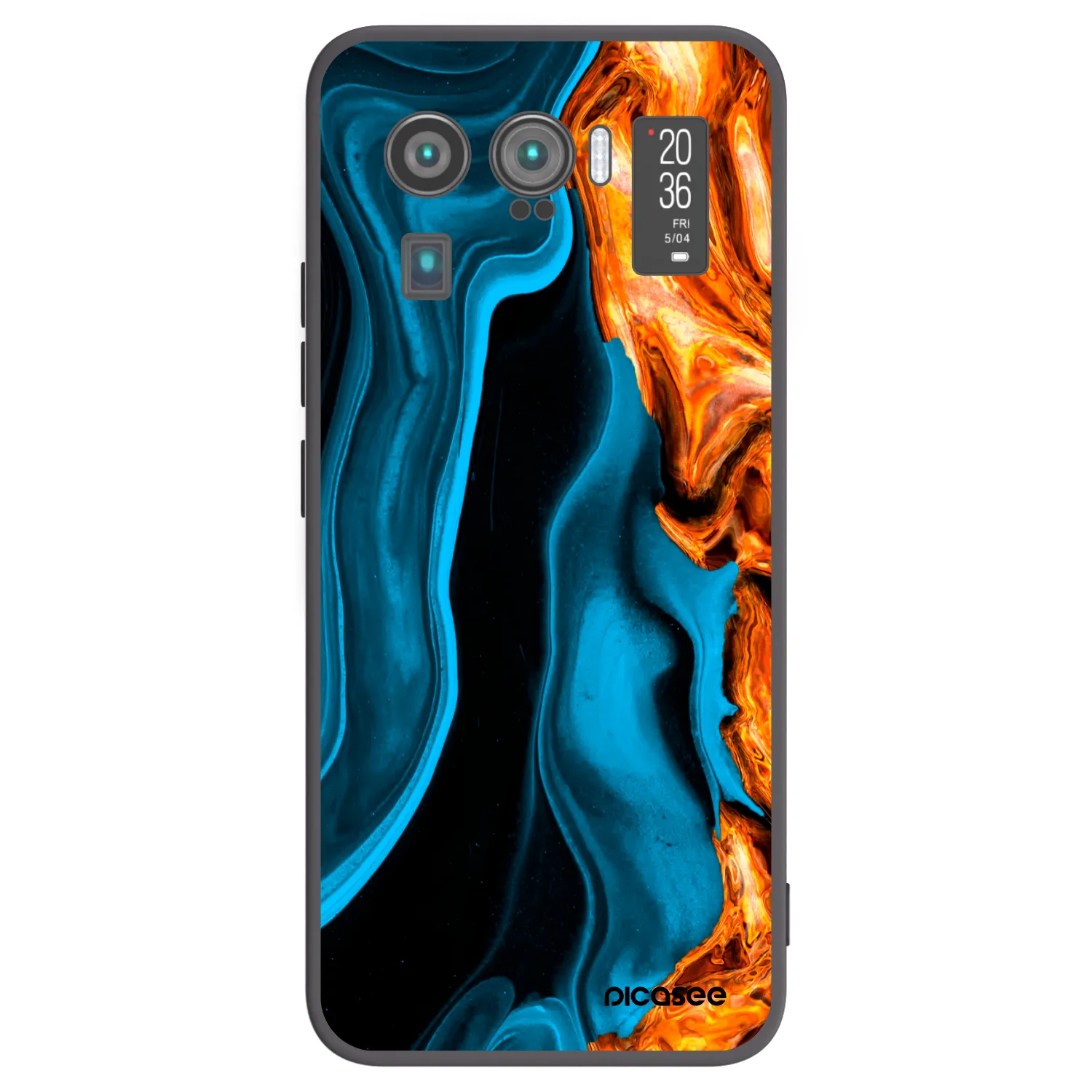 Picasee silikonski črni ovitek za Xiaomi Mi 11 Ultra - Gold blue