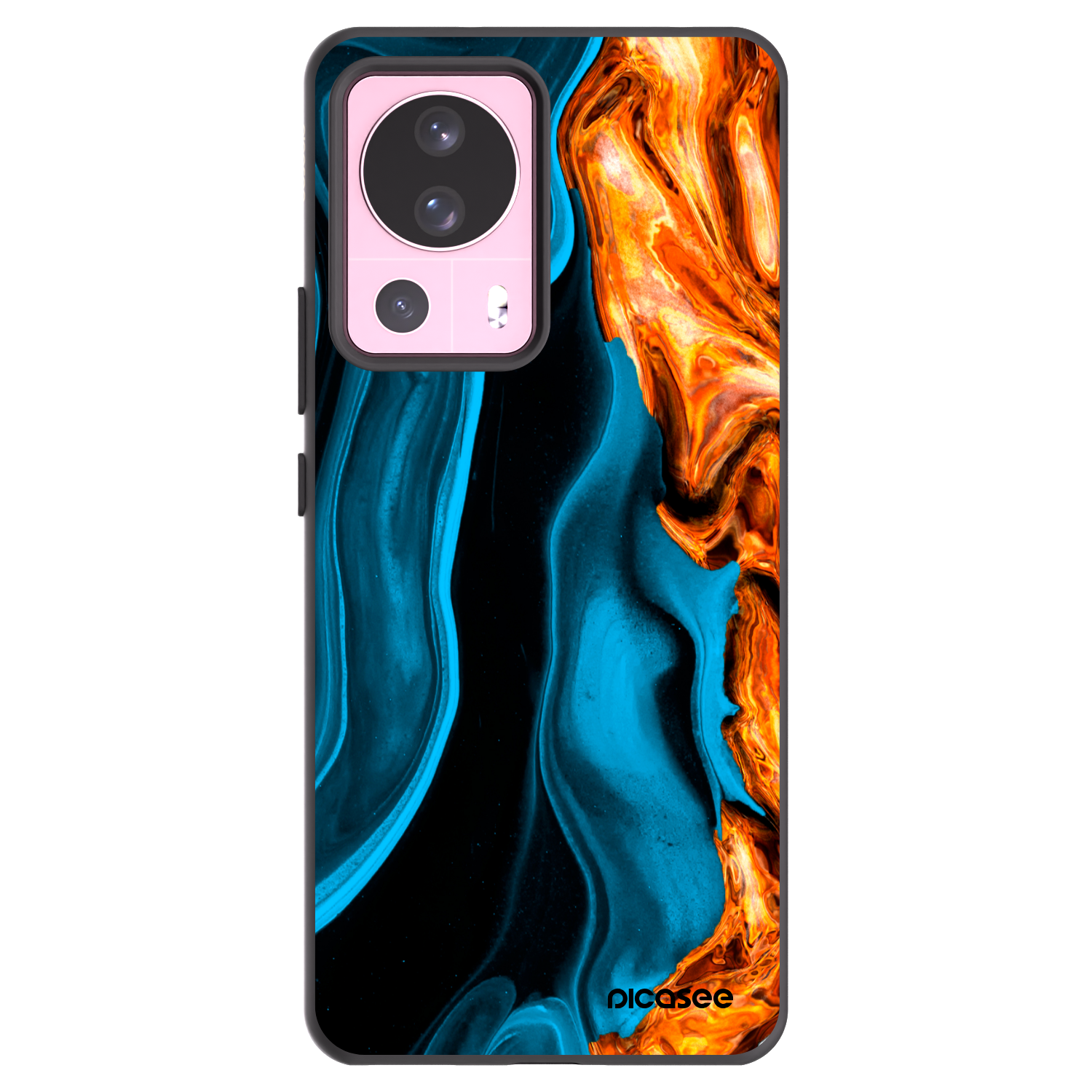 Picasee silikonski črni ovitek za Xiaomi 13 Lite - Gold blue