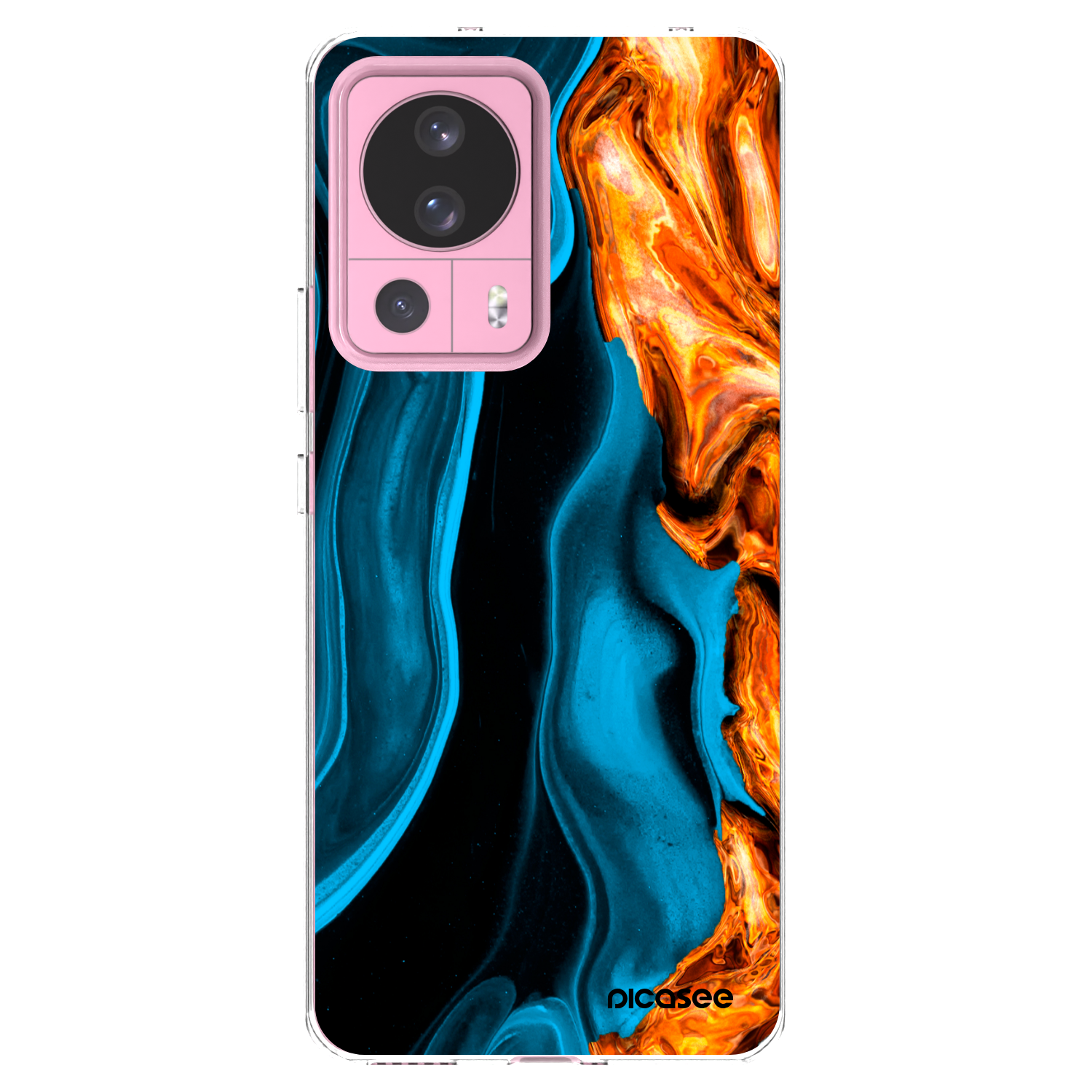 Picasee silikonski prozorni ovitek za Xiaomi 13 Lite - Gold blue