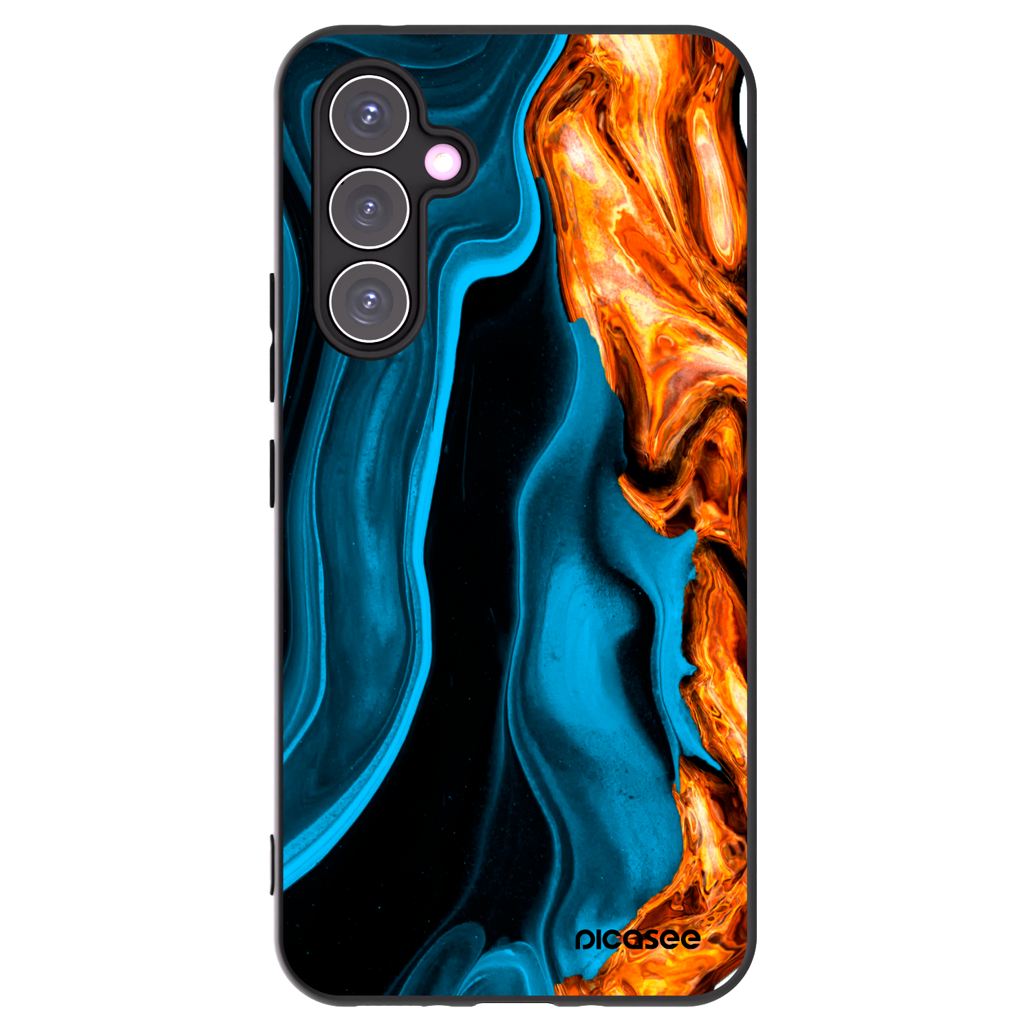 Picasee silikonski črni ovitek za Samsung Galaxy A54 5G A546B - Gold blue