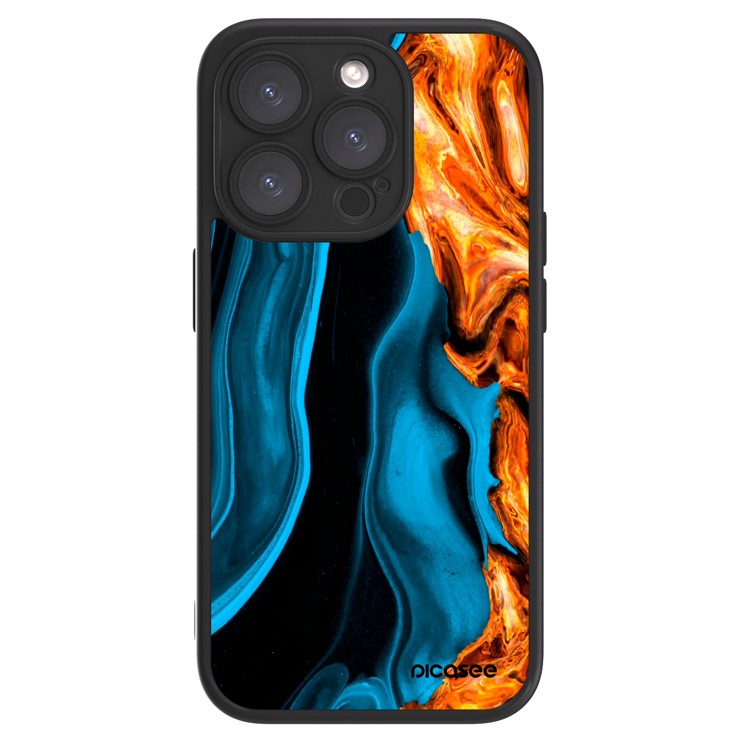 Picasee ULTIMATE CASE za Apple iPhone 15 Pro - Gold blue