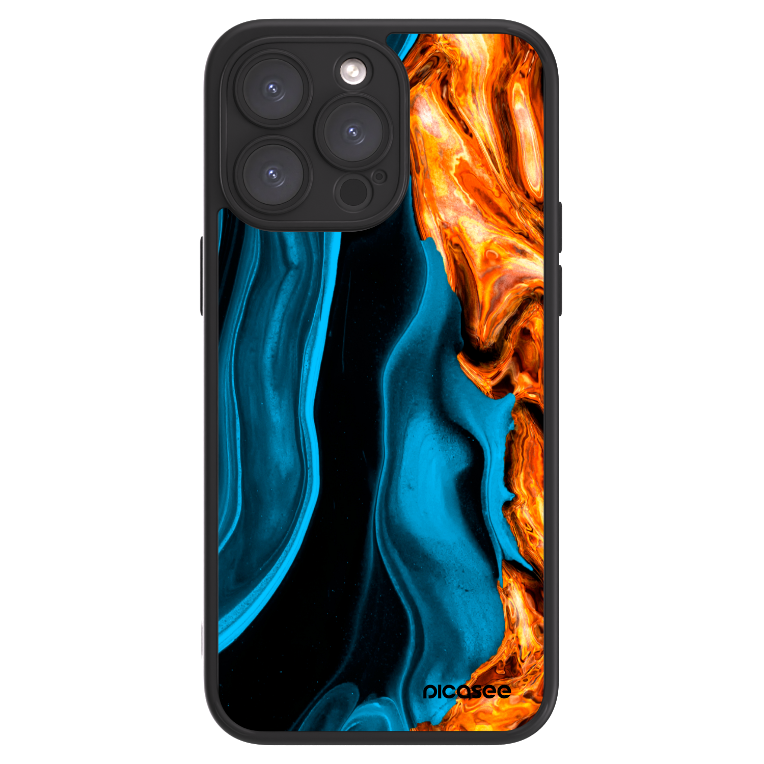 Picasee ULTIMATE CASE za Apple iPhone 15 Pro Max - Gold blue