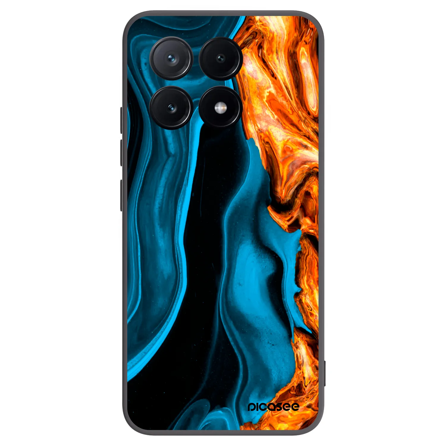 Picasee silikonski črni ovitek za Xiaomi Poco X6 Pro - Gold blue