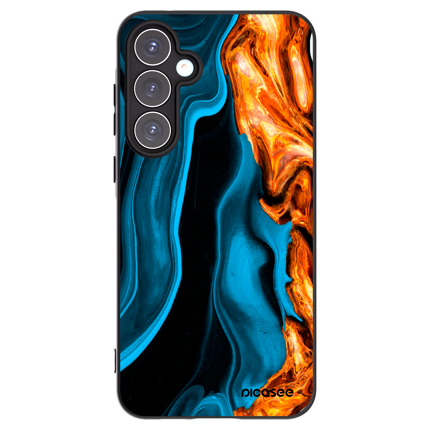 Picasee silikonski črni ovitek za Samsung Galaxy A55 5G A556B - Gold blue