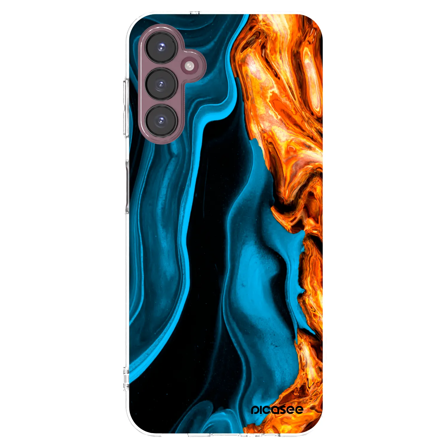 Picasee silikonski prozorni ovitek za Samsung Galaxy A05s A057G - Gold blue