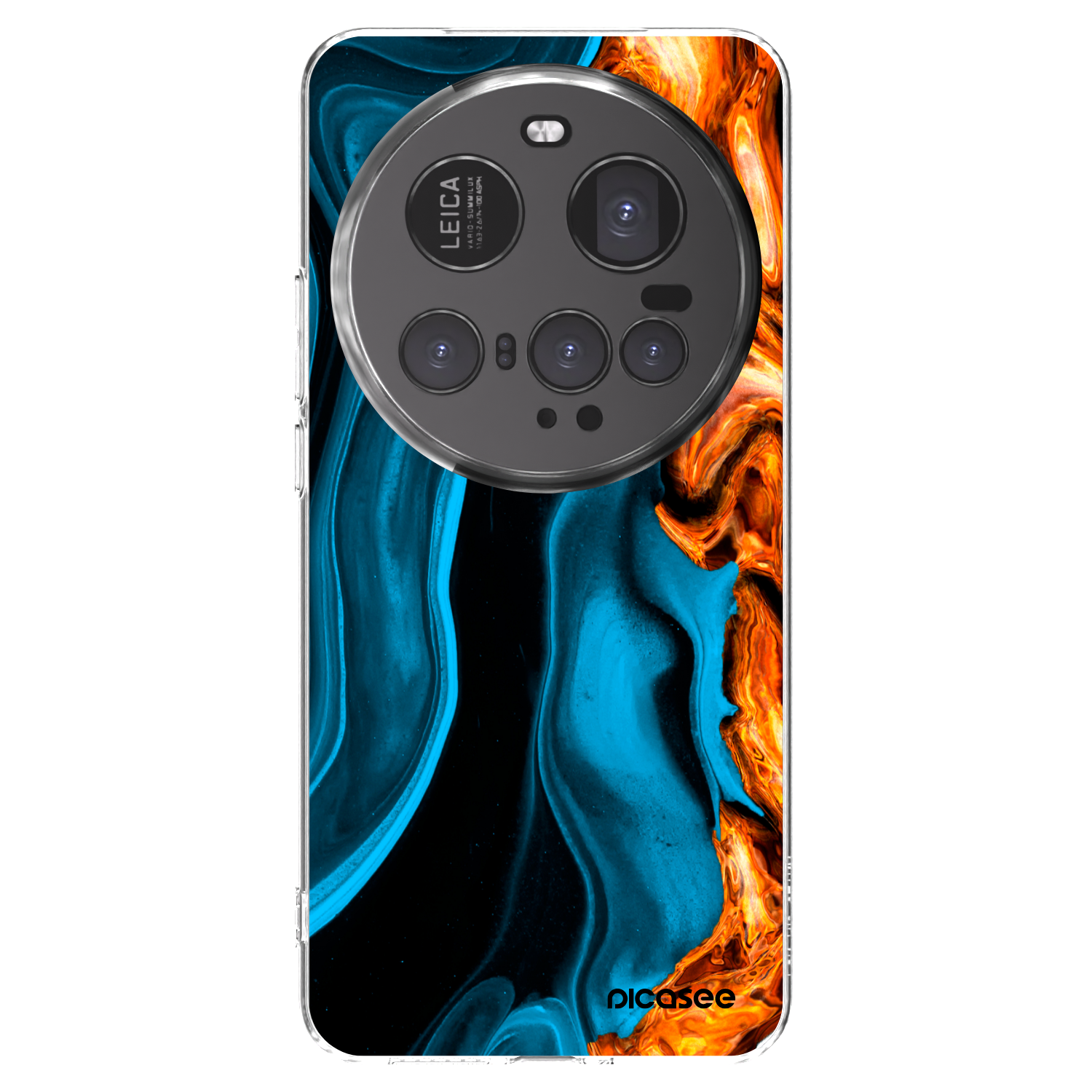 Picasee silikonski prozorni ovitek za Xiaomi 15 Ultra - Gold blue