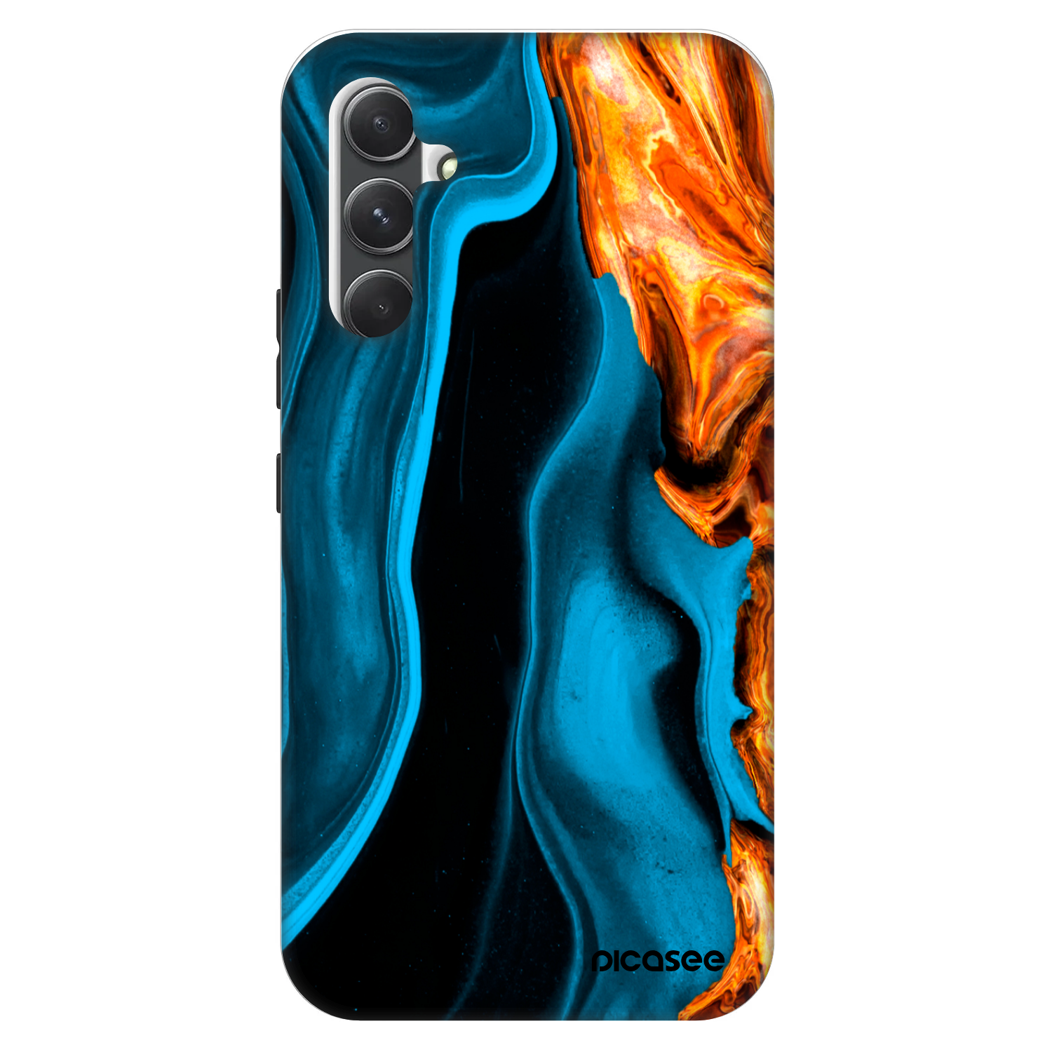 Picasee Fashion Case za Samsung Galaxy A34 5G A346B - Gold blue