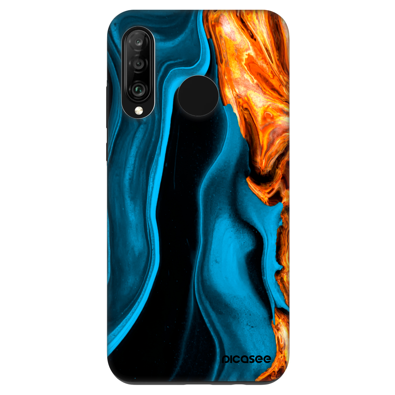 Picasee Fashion Case za Huawei P30 Lite - Gold blue