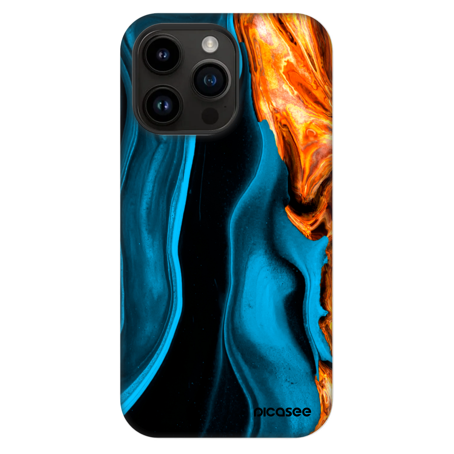 Picasee Fashion Case MagSafe za Apple iPhone 14 Pro Max - Gold blue
