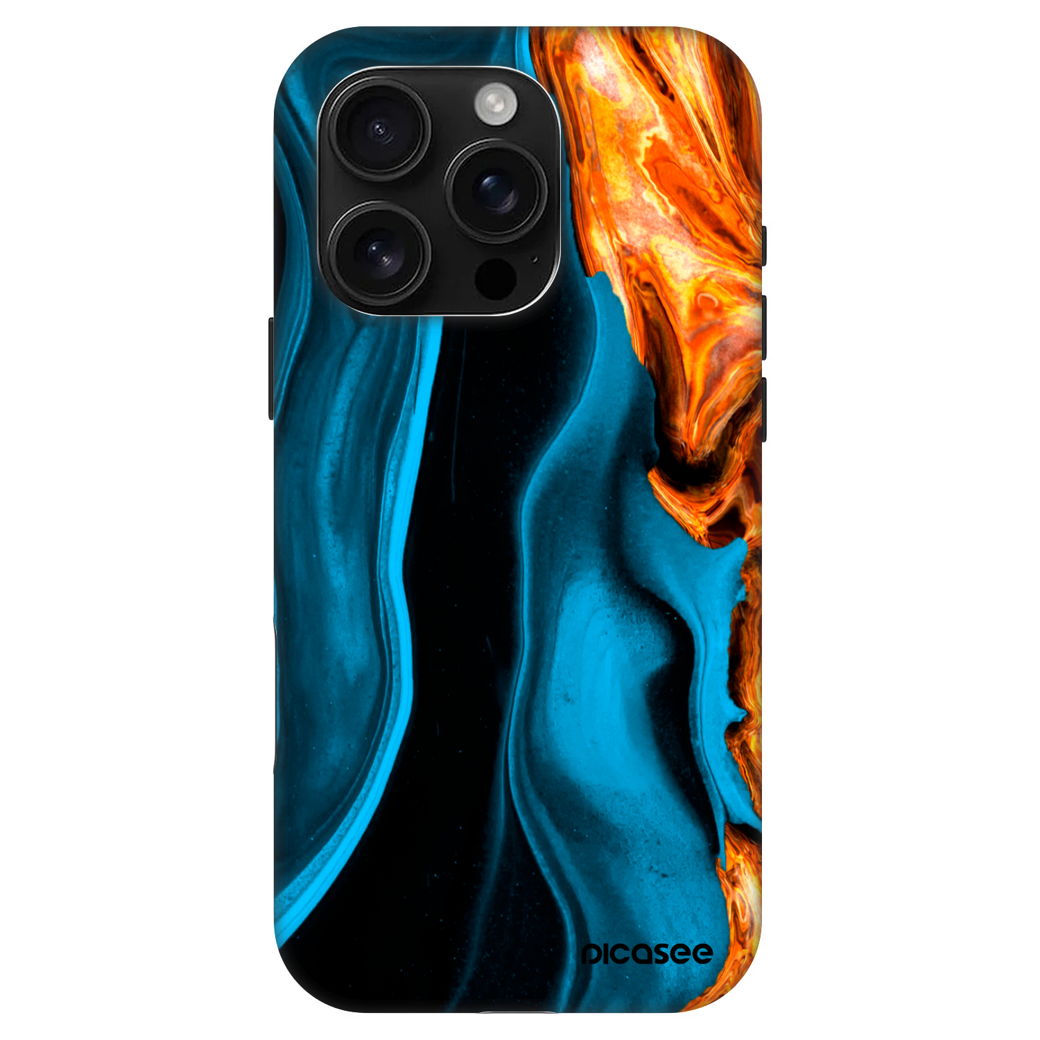 Picasee Fashion Case MagSafe za Apple iPhone 16 Pro - Gold blue