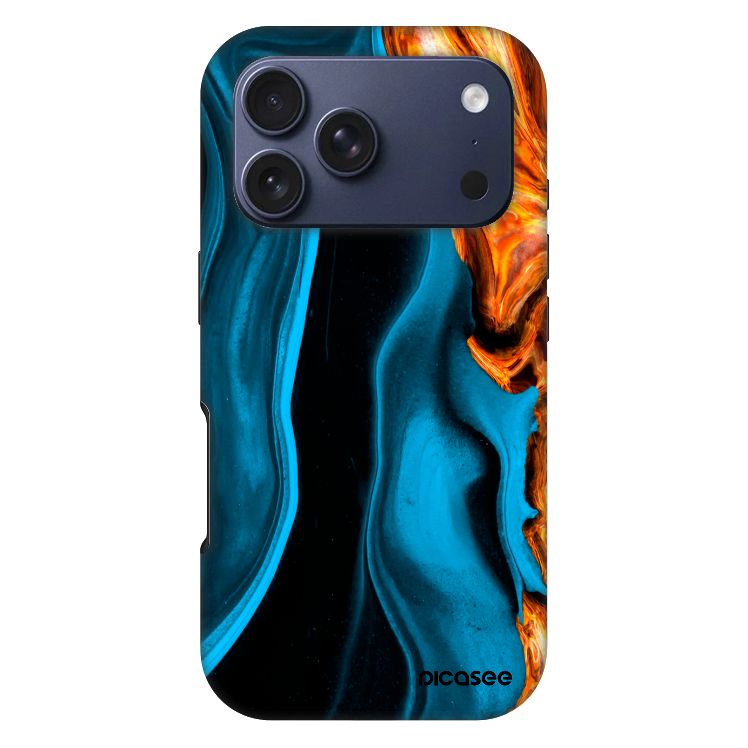 Picasee Fashion Case MagSafe za Apple iPhone 17 Pro - Gold blue